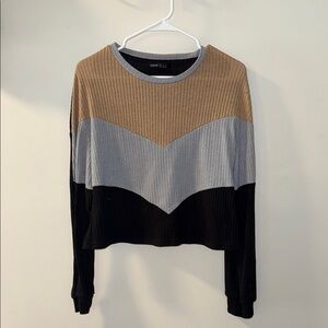 Colorblock Long Sleeve Top